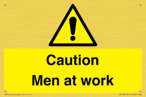 Caution Men at work